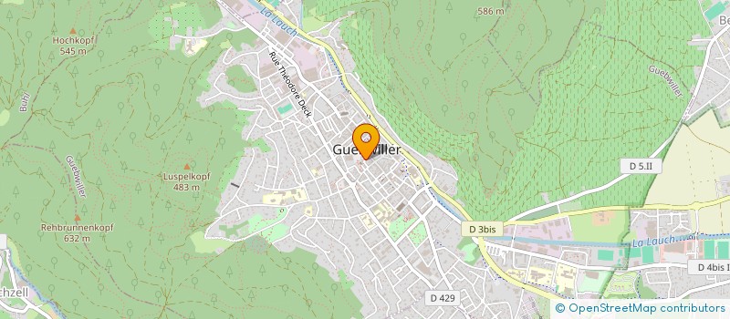 localisation de l'entreprise SCHEURER MARTHE ET G CINEMA  GUEBWILLER