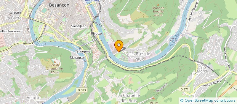 localisation de l'entreprise SCHEVENEMENT à BESANCON