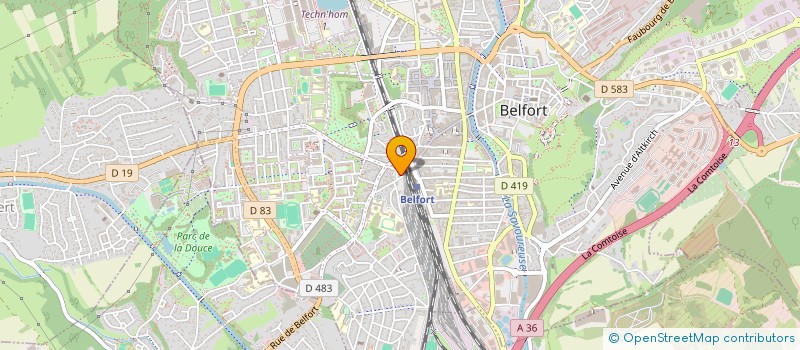 localisation de l'entreprise SCHIANO  BELFORT