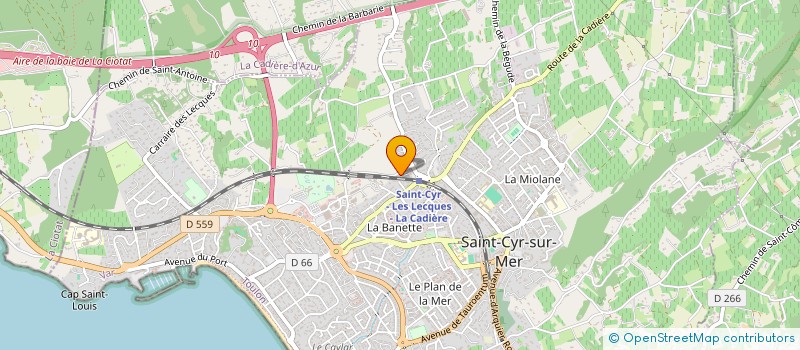 localisation de l'entreprise SCHIAVELEC à SAINT-CYR-SUR-MER