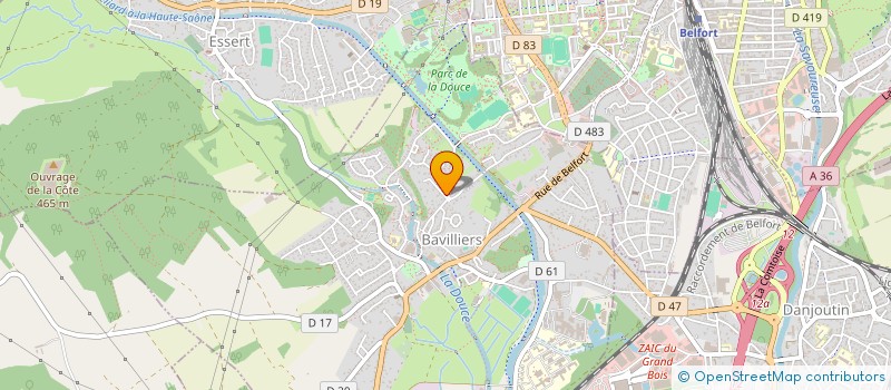 localisation de l'entreprise SCHIAVI-PERSONENI à BAVILLIERS