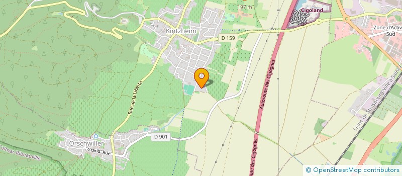 localisation de l'entreprise SCHIEBER EMONET INDIVISION  KINTZHEIM
