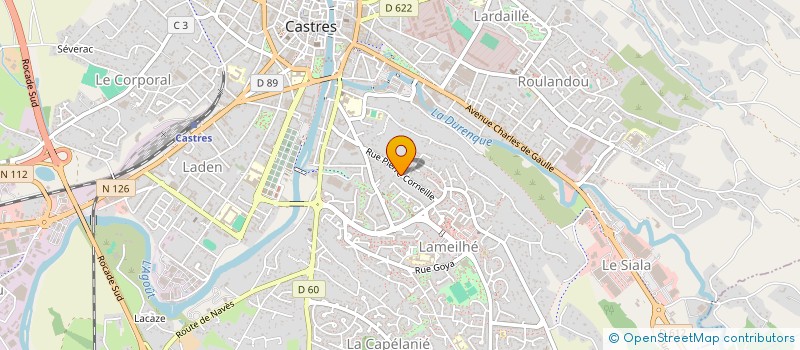 localisation de l'entreprise SCHIEVEN TRAVAUX PUBLICS à CASTRES