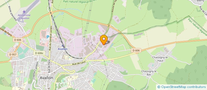 localisation de l'entreprise SCHIEVER DISTRIBUTION à AVALLON