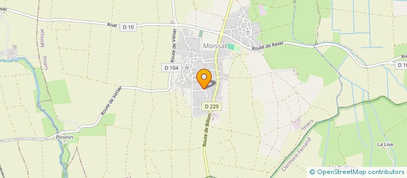 localisation de l'entreprise SCHILLACI AMENAGEMENTS  MOISSAT