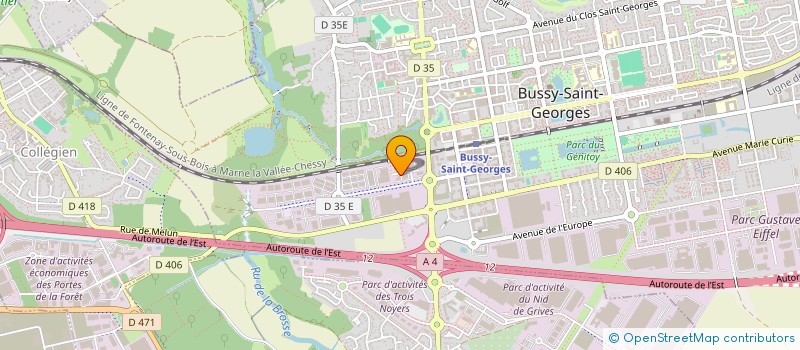 localisation de l'entreprise SCHILLER FRANCE  BUSSY-SAINT-GEORGES