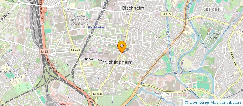 localisation de l'entreprise SCHILLIG'OPTIQUE à SCHILTIGHEIM