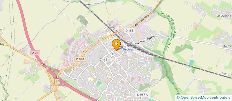 localisation de l'entreprise SCHIPMAN FORMATION  ORCHIES