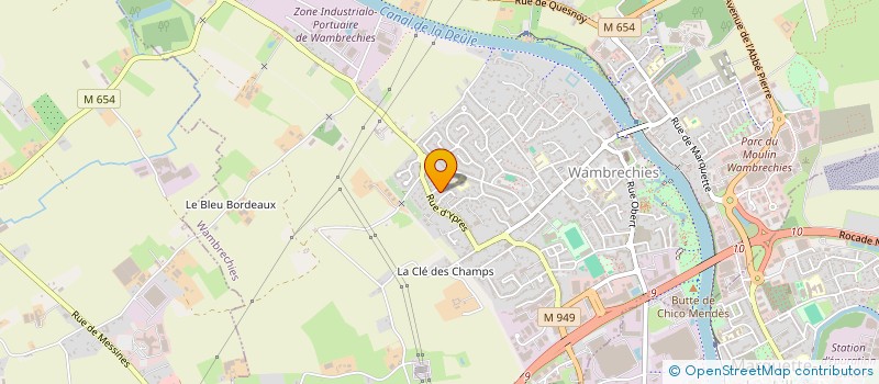 localisation de l'entreprise SCHL à WAMBRECHIES
