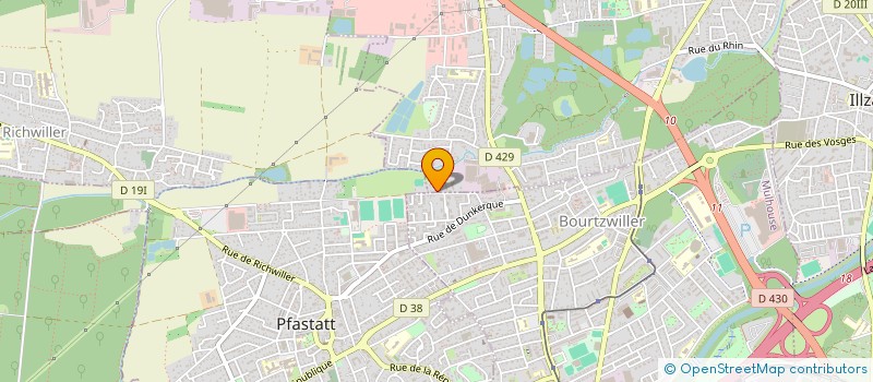 localisation de l'entreprise SCHLACHTER FRERES  KINGERSHEIM