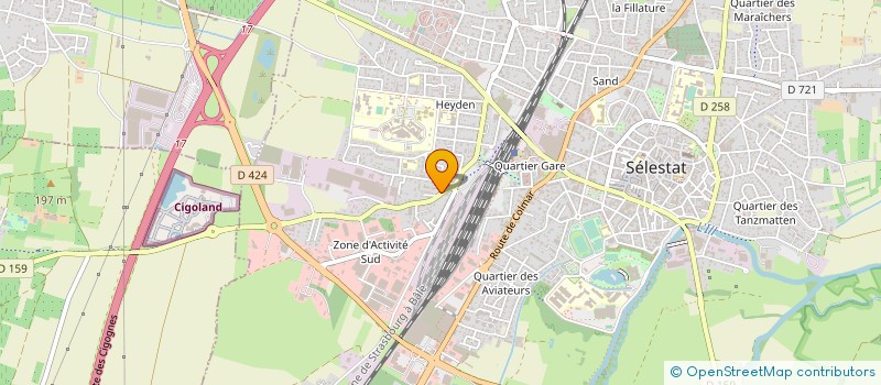 localisation de l'entreprise SCHLETTSTADTER STERCKLE  SELESTAT