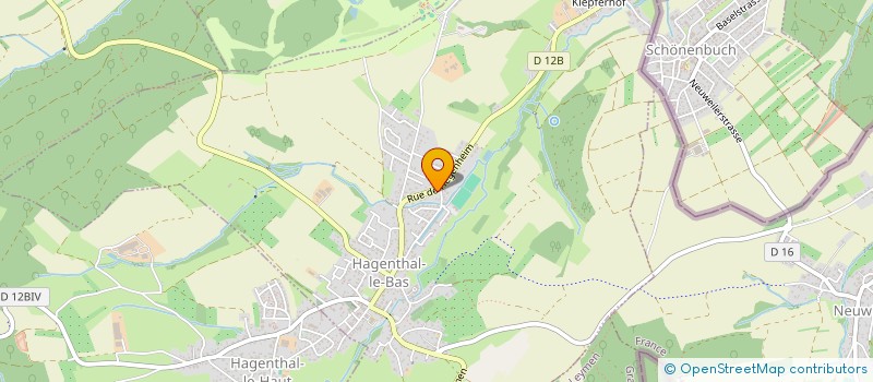 localisation de l'entreprise SCHLOSSHOF  HESINGUE