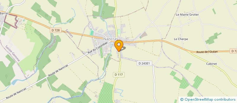 localisation de l'entreprise SCHMIDT CHARPENTE MENUISERIE - SCM  NANCRAS