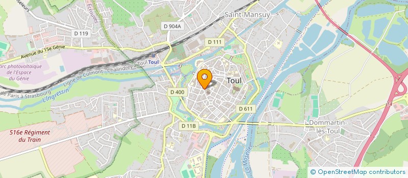 localisation de l'entreprise SCHMITT à TOUL