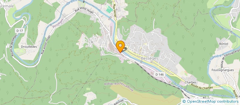localisation de l'entreprise SCHMITT  BESSEGES