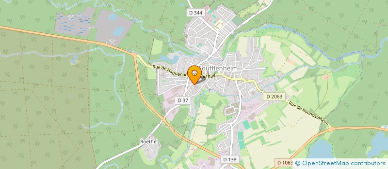 localisation de l'entreprise SCHMITT CHAUFFAGE SANITAIRE  SOUFFLENHEIM