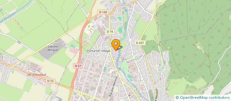 localisation de l'entreprise SCHMITT ECHAFAUDAGES  PONTARLIER