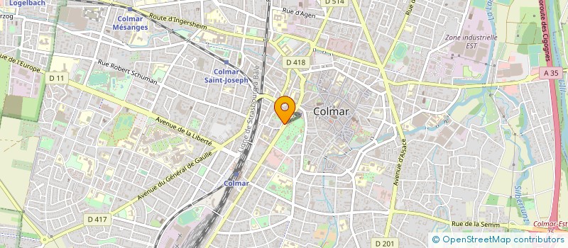localisation de l'entreprise SCHMITT PATISSERIE-CONFISERIE à COLMAR
