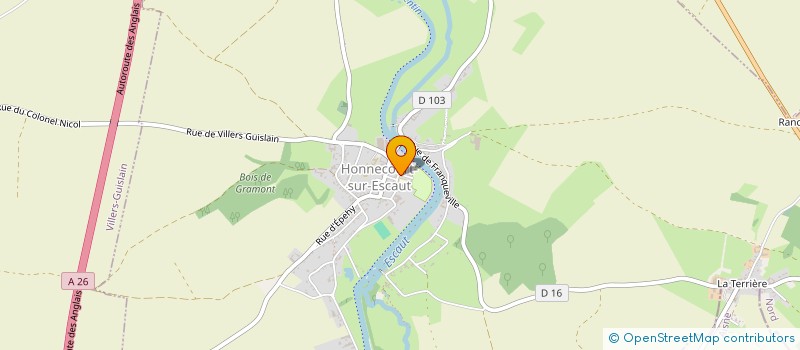 localisation de l'entreprise SCHMITT SAS  HONNECOURT-SUR-ESCAUT