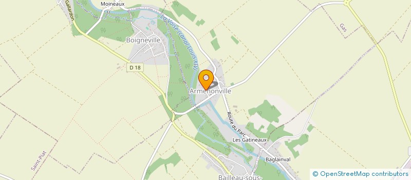 localisation de l'entreprise SCHMITT VALLEE DUBY à BAILLEAU-ARMENONVILLE