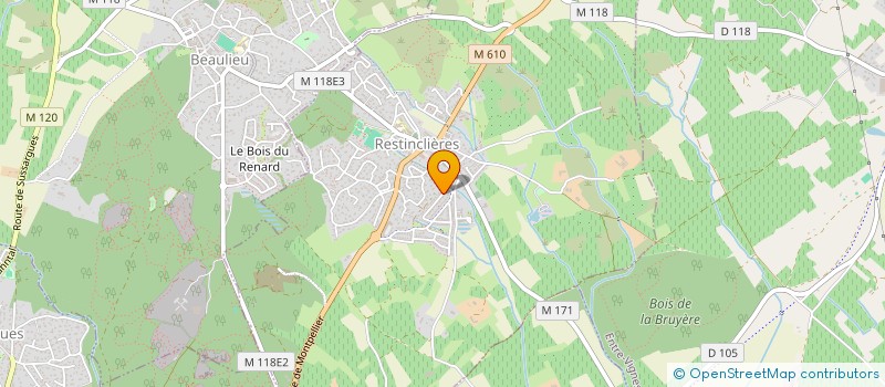 localisation de l'entreprise SCHMITZ DUBLOC EI  RESTINCLIERES