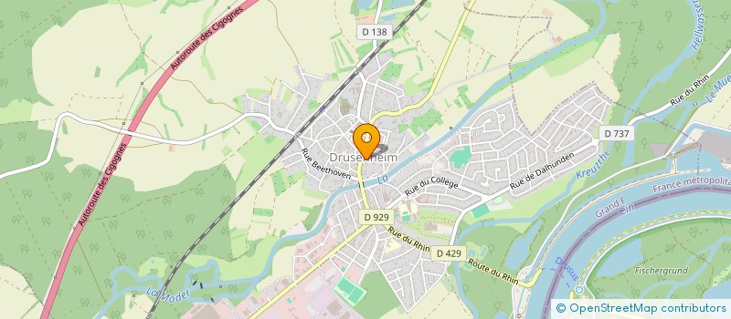 localisation de l'entreprise SCHNEIDER  DRUSENHEIM