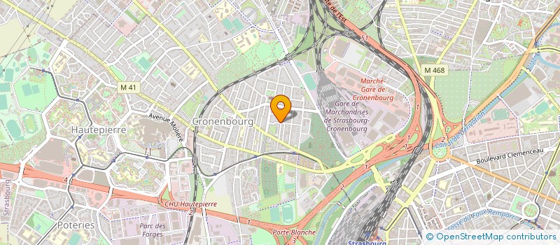 localisation de l'entreprise SCHNEIDER D.SARL à STRASBOURG