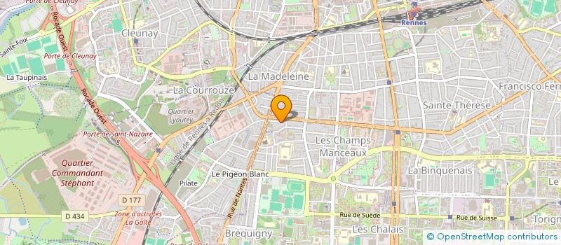 localisation de l'entreprise SCHNELL - LE LAN  RENNES