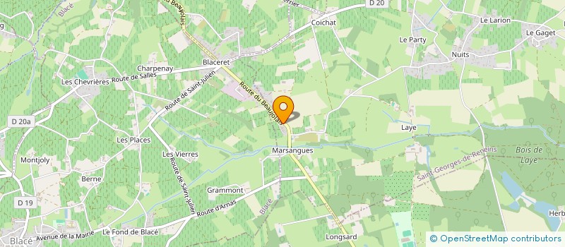 localisation de l'entreprise SCHOBELEC à SAINT-GEORGES-DE-RENEINS