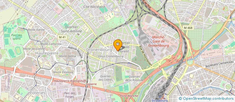 localisation de l'entreprise SCHOCH à STRASBOURG
