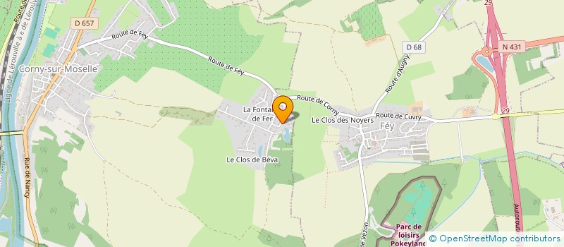 localisation de l'entreprise SCHOLTES AMENAGEMENT à CORNY-SUR-MOSELLE