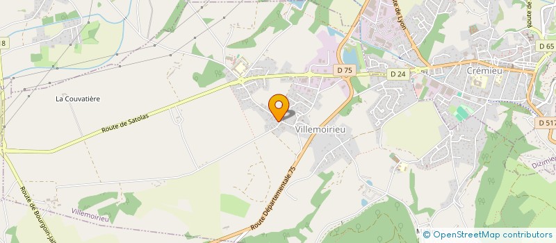 localisation de l'entreprise SCHONT IMMO  VILLEMOIRIEU