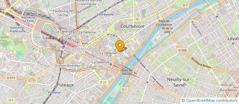 localisation de l'entreprise SCHORUS à COURBEVOIE