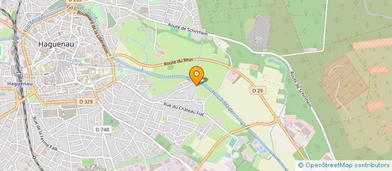 localisation de l'entreprise SCHOTT  HAGUENAU