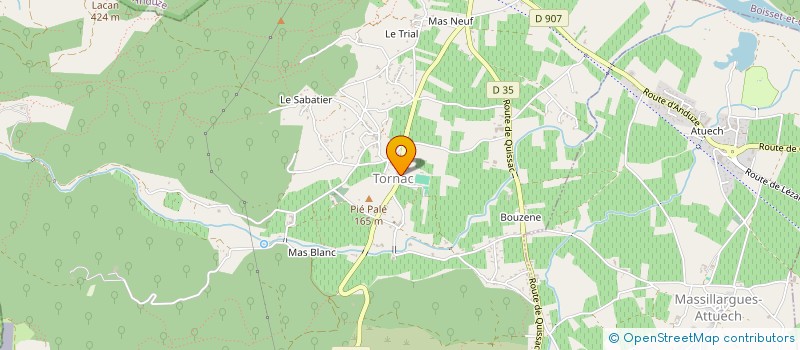 localisation de l'entreprise SCHOTTLI  TORNAC