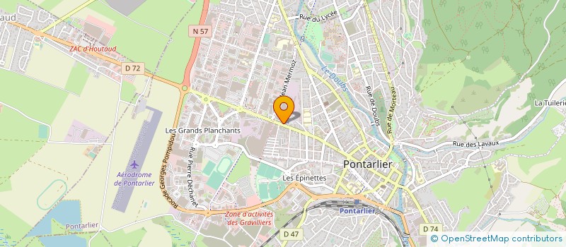 localisation de l'entreprise SCHRADER à PONTARLIER