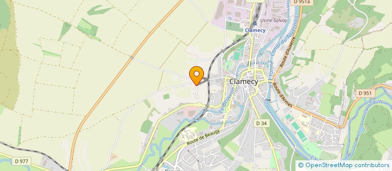 localisation de l'entreprise SCHRAMM CERNEAU DISTRIBUTION à CLAMECY