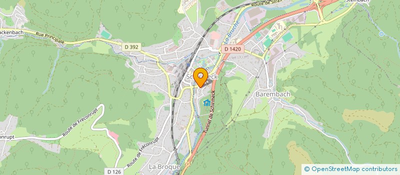 localisation de l'entreprise SCHRENCK  SCHIRMECK