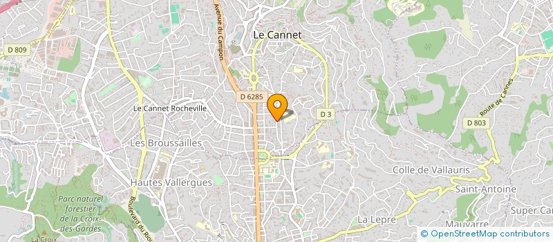 localisation de l'entreprise SCHRIJVERS à LE CANNET