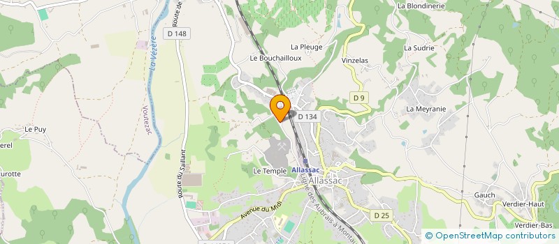 localisation de l'entreprise SCHROBILTGEN SARL à ALLASSAC