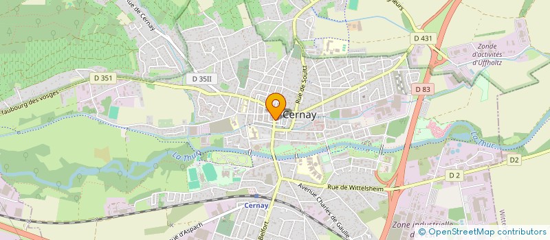 localisation de l'entreprise SCHRUOFFENEGER à CERNAY