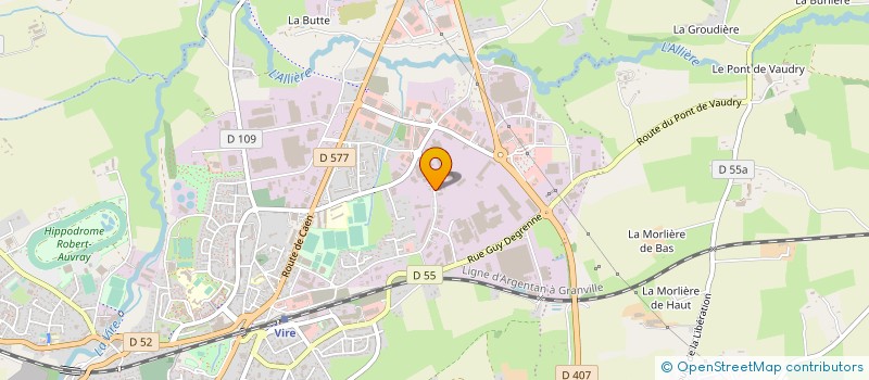 localisation de l'entreprise SCHULLER DIGITAL GRAPHIC  VIRE NORMANDIE