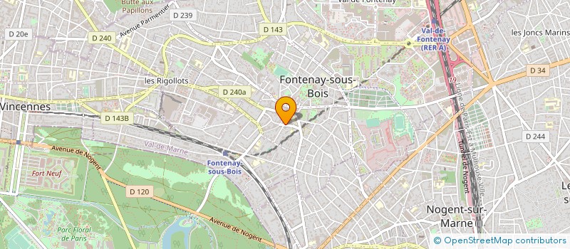 localisation de l'entreprise SCHULTZE GEORGES à FONTENAY SOUS BOIS