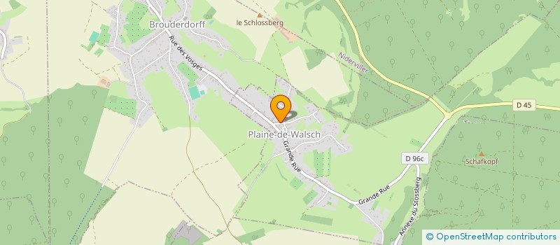 localisation de l'entreprise SCHUMACHER  PLAINE-DE-WALSCH