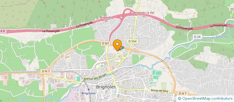 localisation de l'entreprise SCHURR ELEC à BRIGNOLES