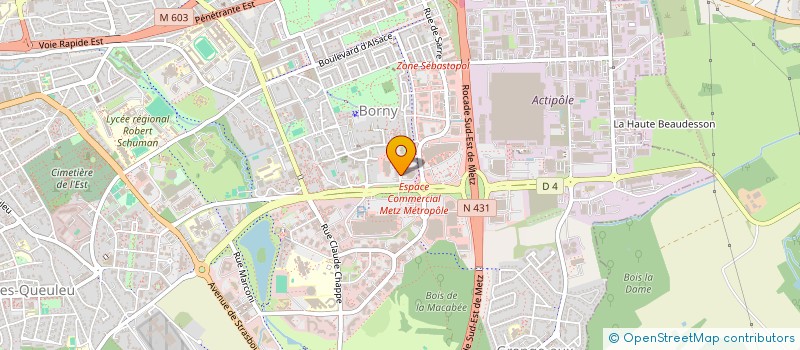 localisation de l'entreprise SCHWALLER METZ D.B.S.AUTO  METZ