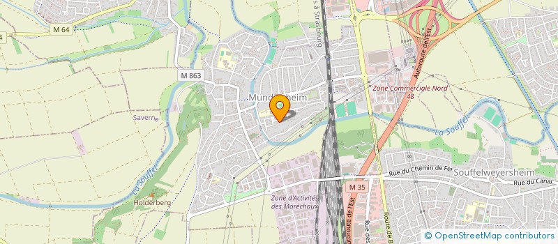 localisation de l'entreprise SCHWARTZ  MUNDOLSHEIM