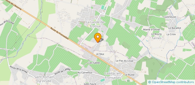 localisation de l'entreprise SCI 002B R MARIUS LACROIX  LA LANDE-DE-FRONSAC
