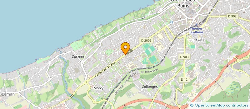 localisation de l'entreprise SCI 02GG à THONON-LES-BAINS
