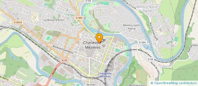 localisation de l'entreprise SCI 0606  CHARLEVILLE-MEZIERES